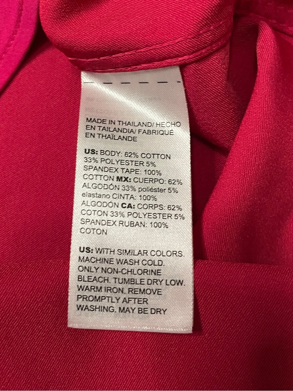 Chico's Fuchsia Button-Down Bell Sleeve Shirt - Picture 6 of 6